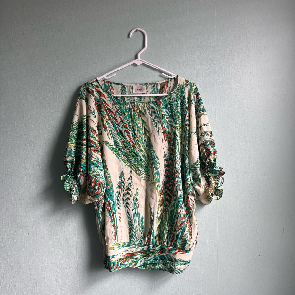 Feathery Y2K Blouse
